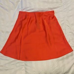 J Crew orange slip skirt